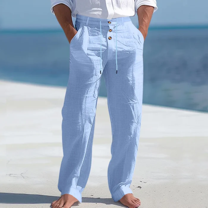 The Greenhaven Men’s Elegant Lightweight Summer Linen Pants