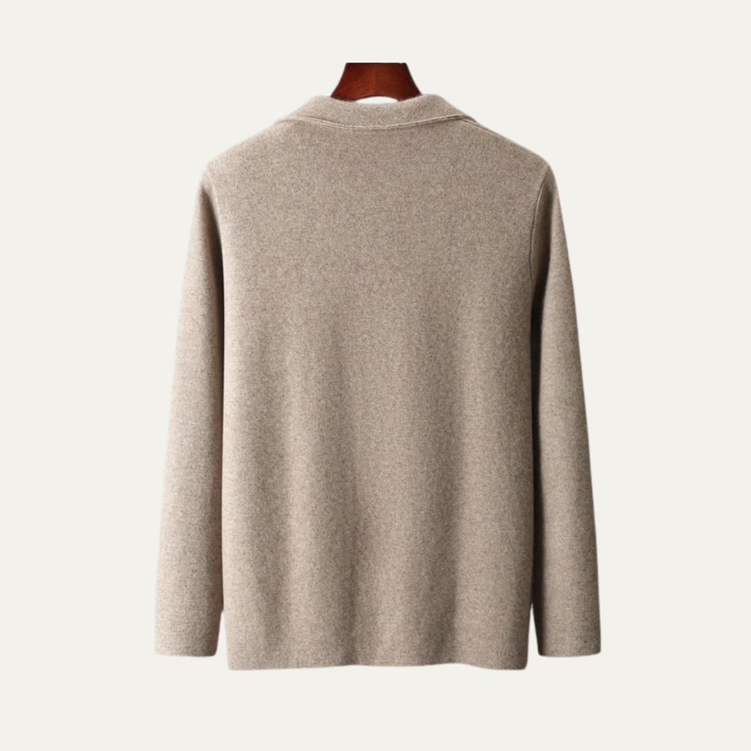 The Salerno Men’s Casual Knit Open Front Blazer Cardigan