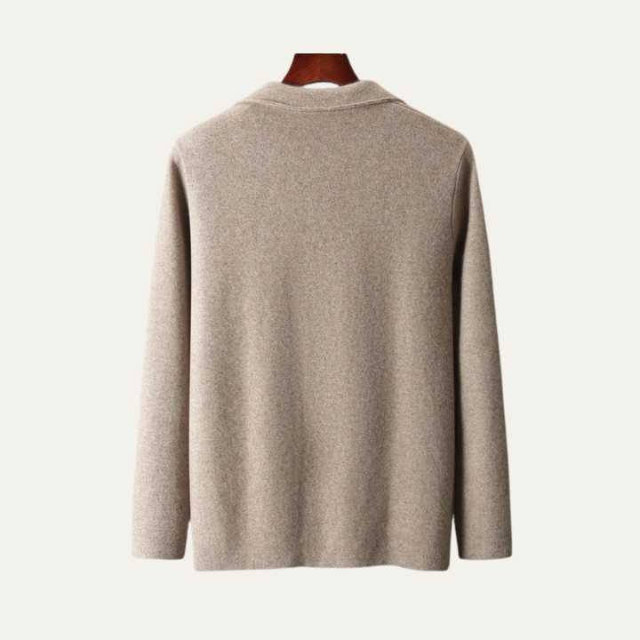 The Salerno Men’s Casual Knit Open Front Blazer Cardigan