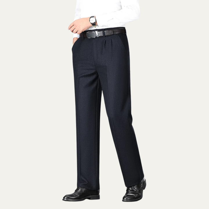 The Oakshire Men’s Double Pleated Straight Leg Dress Pants