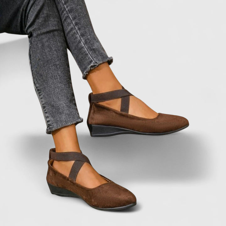 Nicoletta | Elegant Strap Slip-On Flats