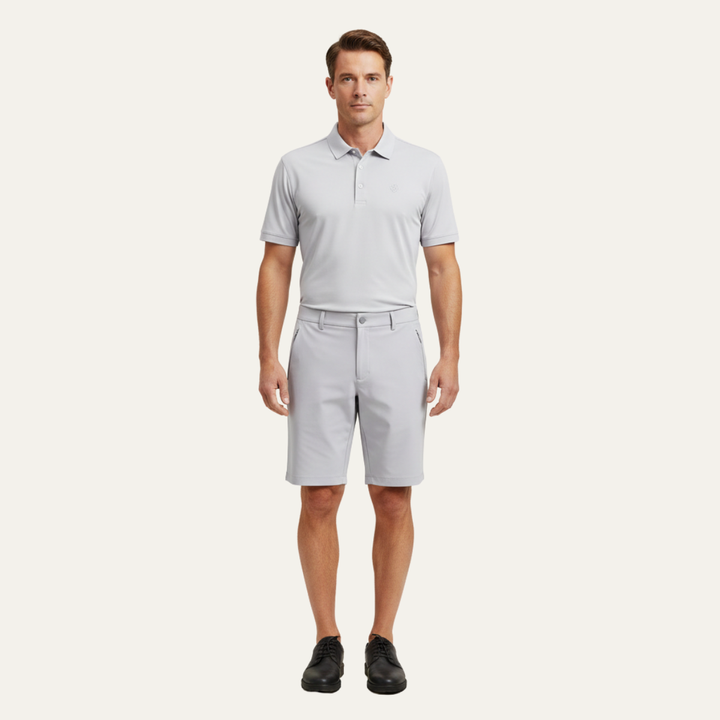 The Stonecrest Men’s Casual Golf Shorts with Zipper Side Pockets
