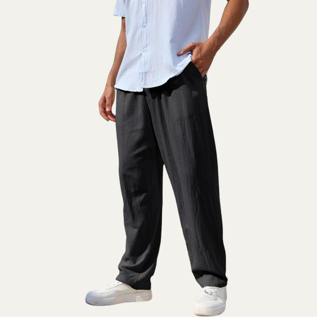The Millbrook Men’s Lightweight Linen Straight Leg Pants