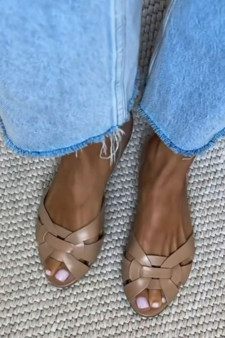 Serafina | Braided Strap Comfort Sandals