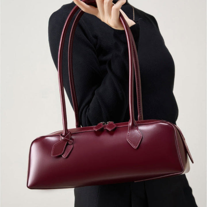 Chiara | Elongated Double-Zip Shoulder Bag