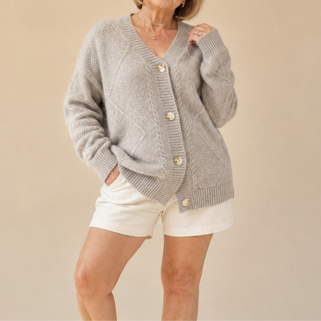 Viola | Button Front Knit Cardigan