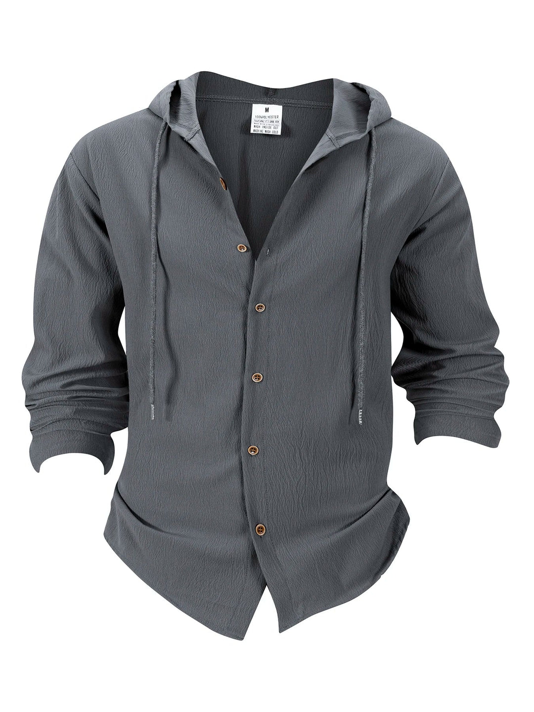 Denzel - Casual Outdoor Hooded Button Shirt