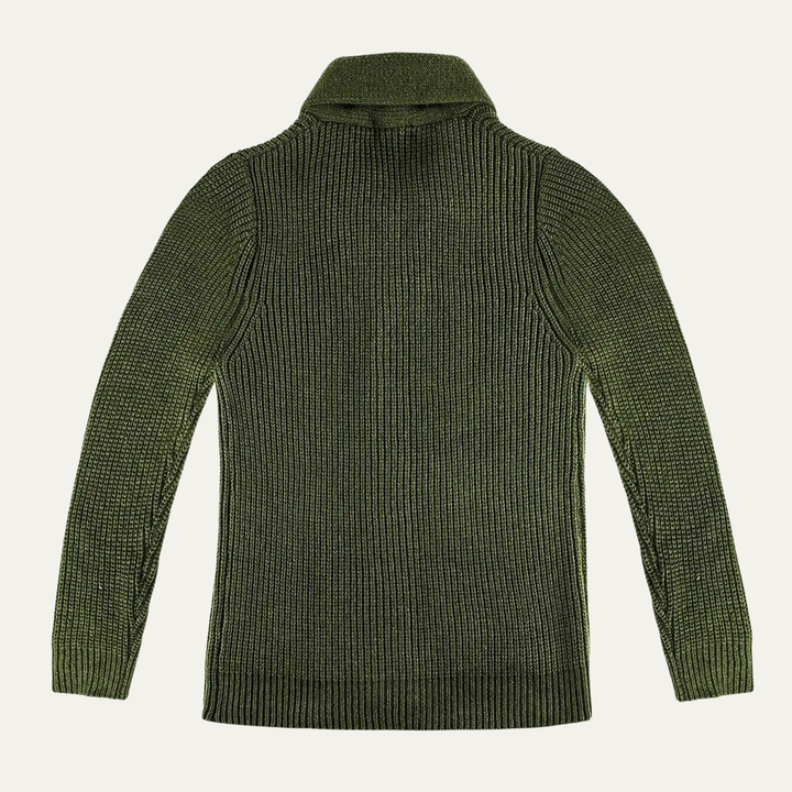 The Venezia Men’s Shawl Collar Chunky Knit Cardigan