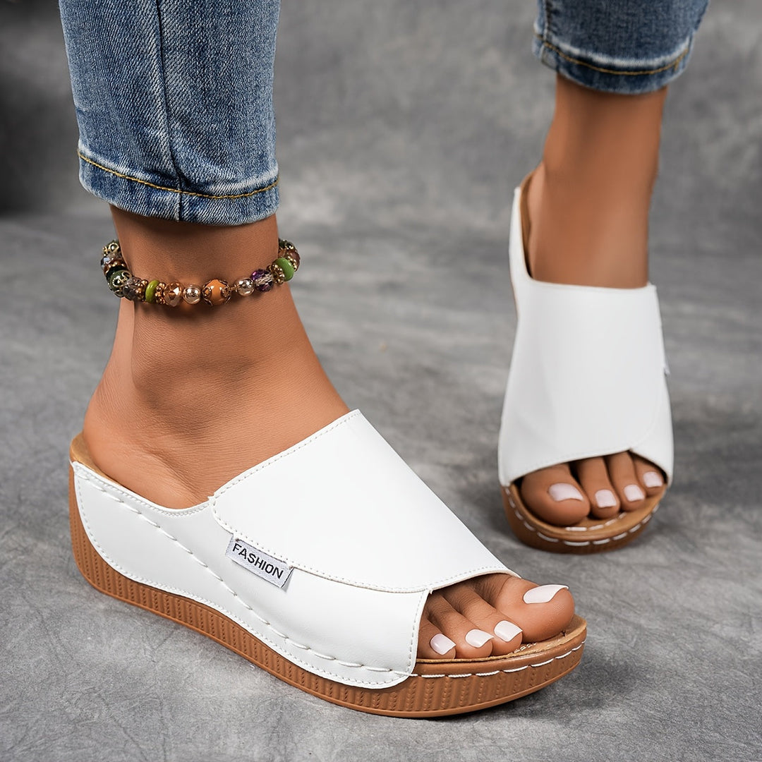 Shanna | Buckle-Strap Wedge Sandals