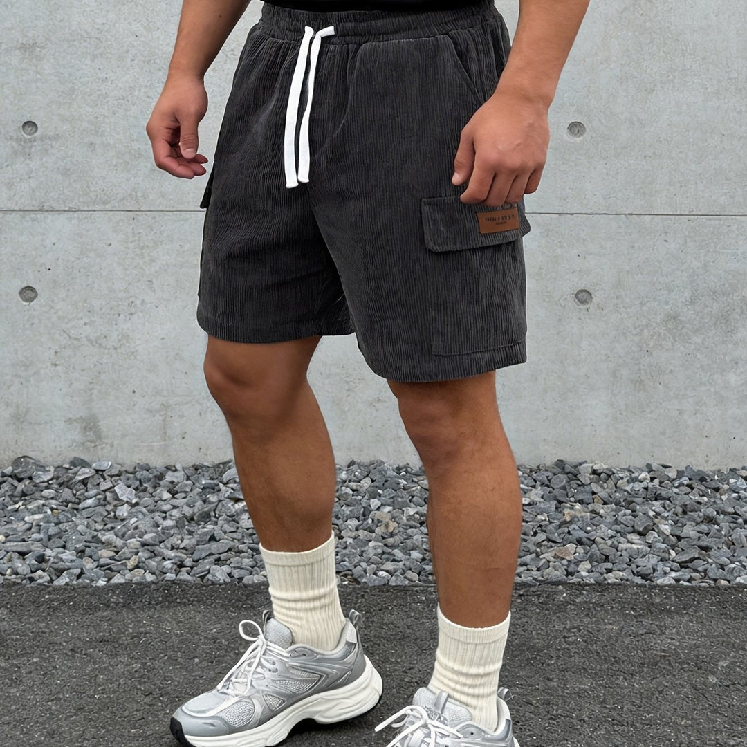Murphy - Casual Corduroy Cargo Shorts | By Julian & Claire Toronto