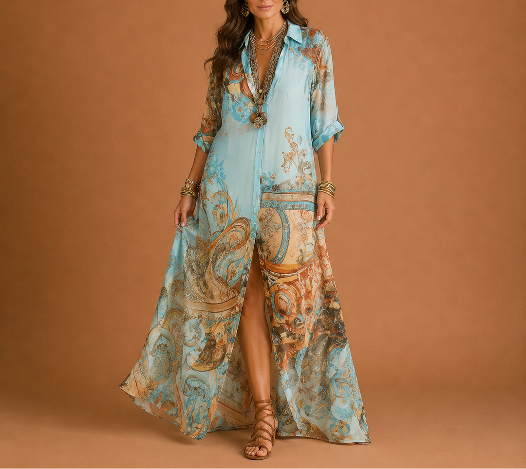 Maria | Flowing Printed Maxi Dress