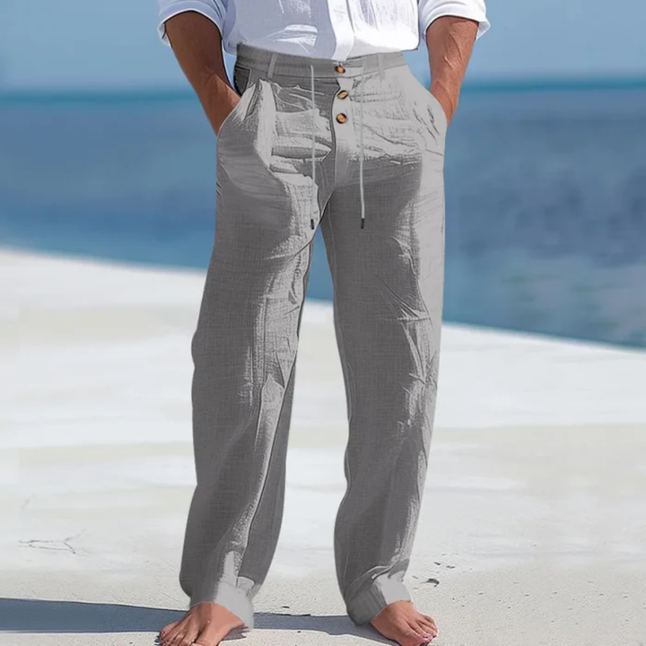 The Greenhaven Men’s Elegant Lightweight Summer Linen Pants