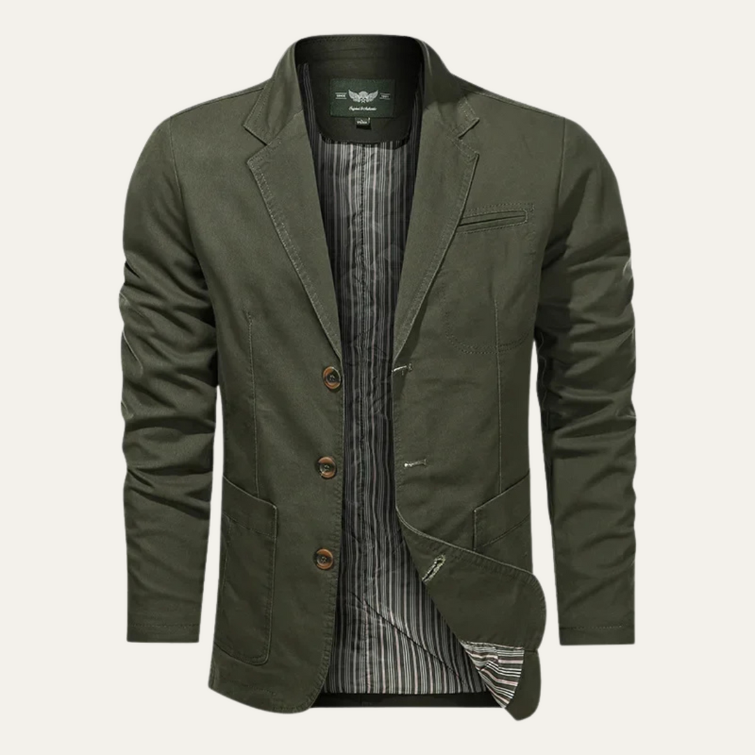 The Prestbury Men's Casual Lightweight Cotton Blazer