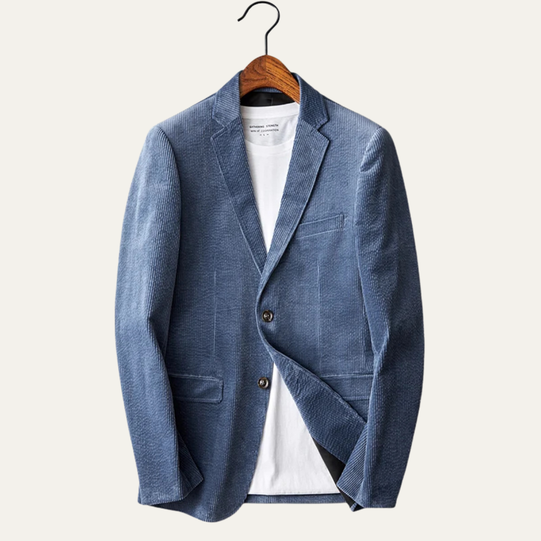 The Riccione Men’s Winter Slim Fit Casual Corduroy Blazer Jacket