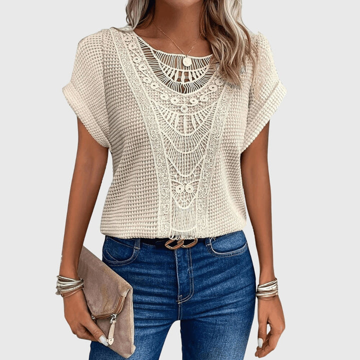 Chic Ibiza-Inspired Pearl Blouse for Every Occasion