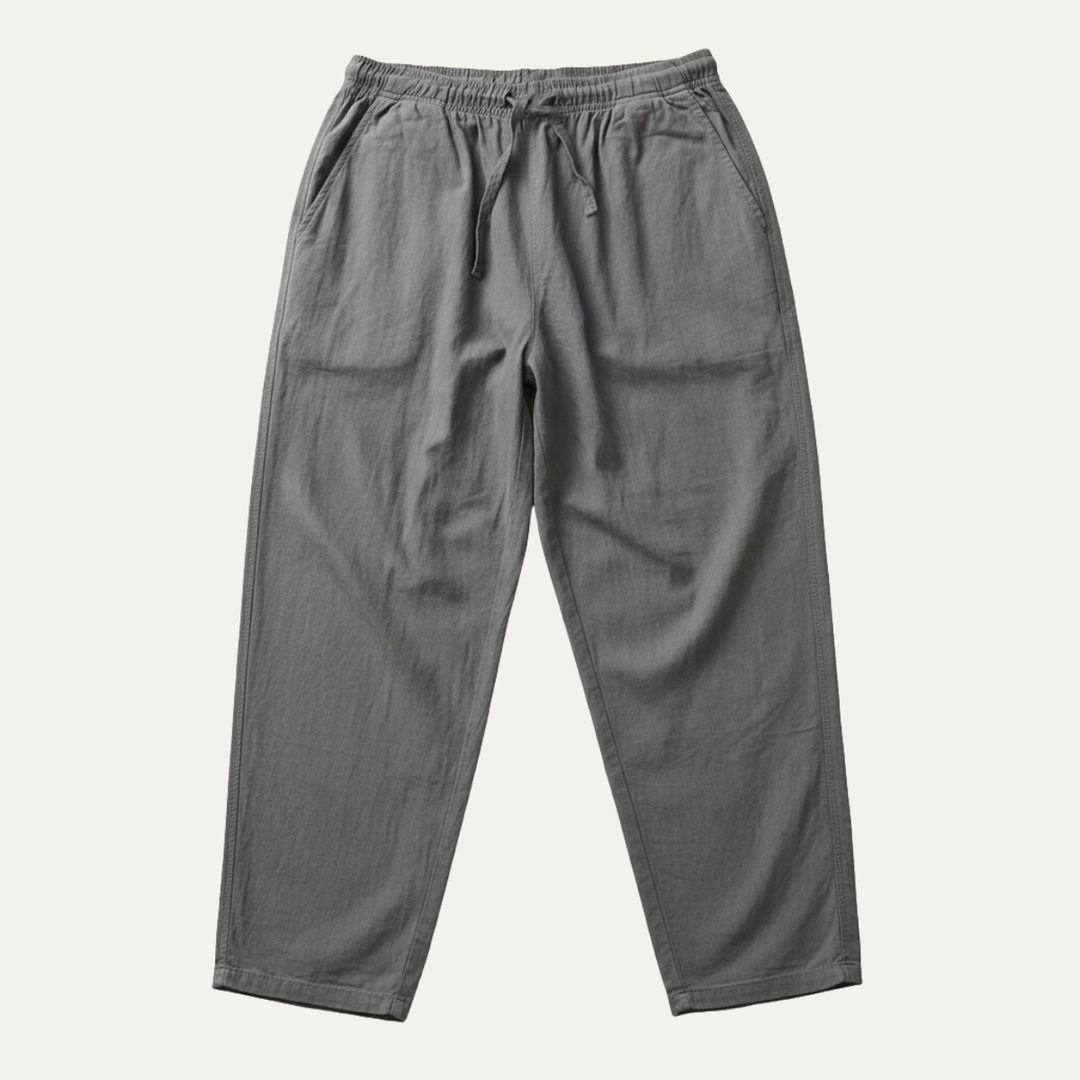 The Meadowwater Men’s Loose Fit Cotton Linen Drawstring Pants