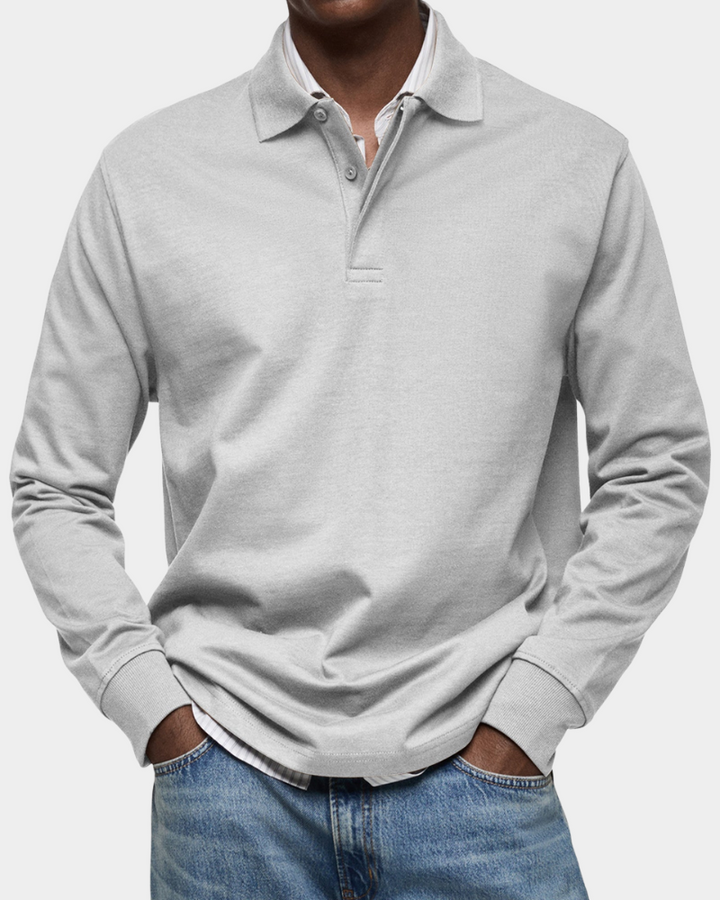 Brennan - Premium Knit Long Sleeve Polo