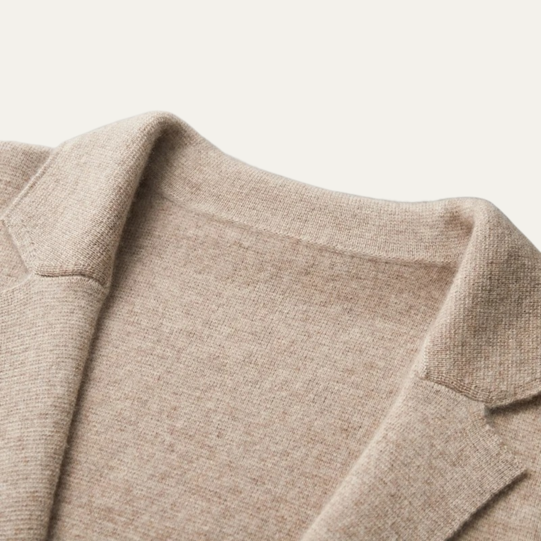 The Salerno Men’s Casual Knit Open Front Blazer Cardigan