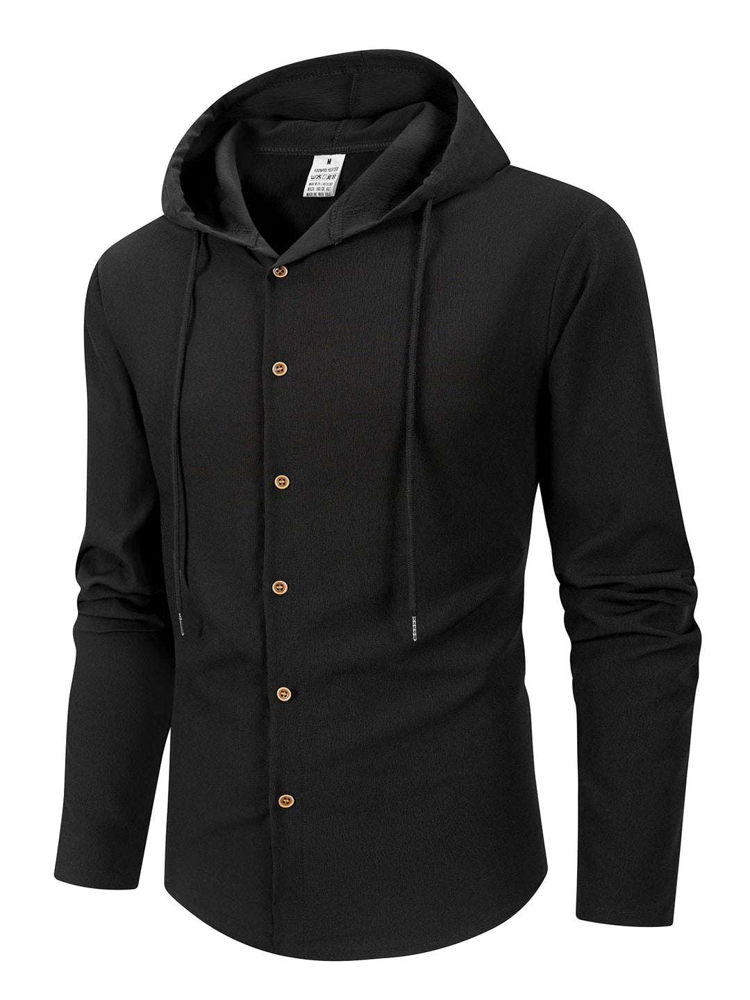 Denzel - Casual Outdoor Hooded Button Shirt