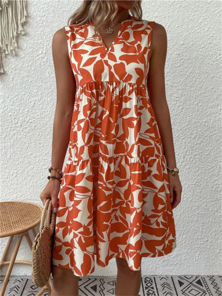 Tasha | Elegant Sleeveless Swing Dress