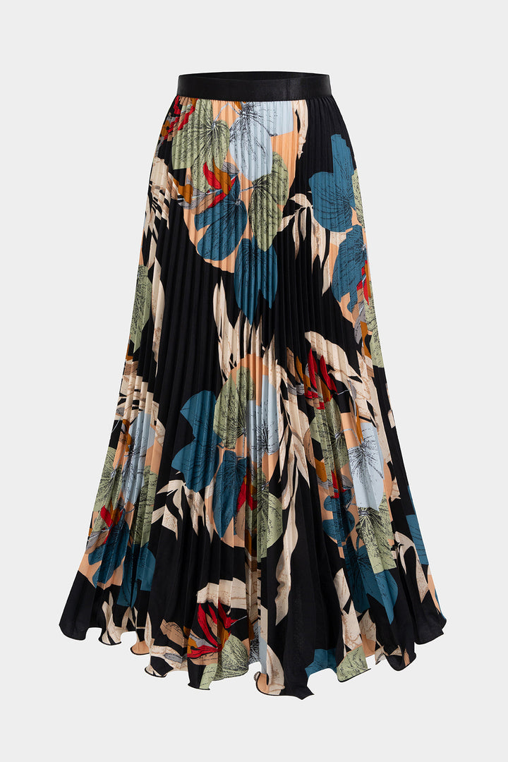 Lena | High Waist Pleated Maxi Skirt