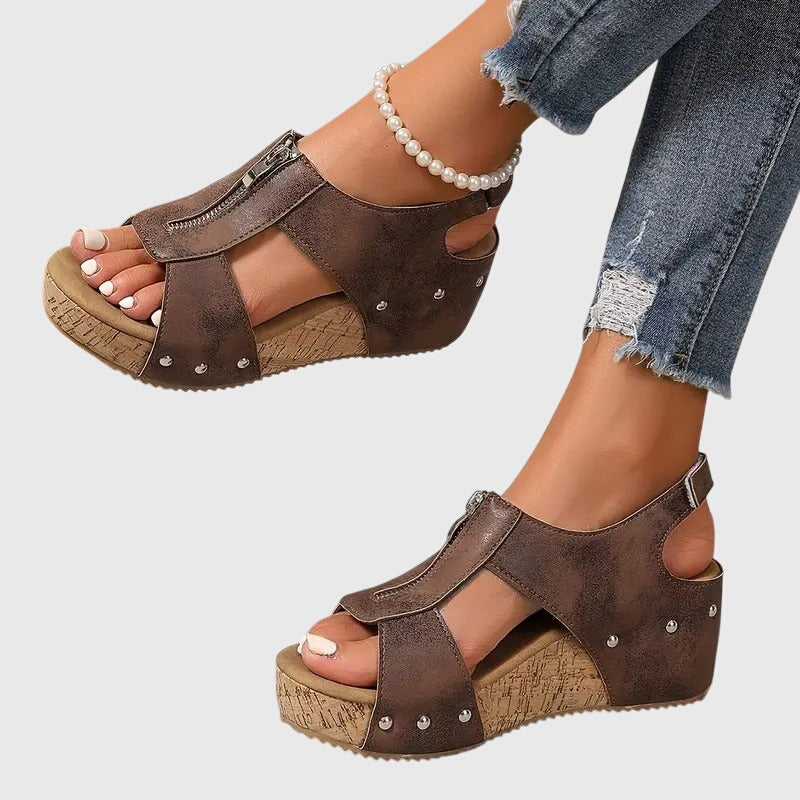 Jasmine | Platform Sandals with Adjustable Straps