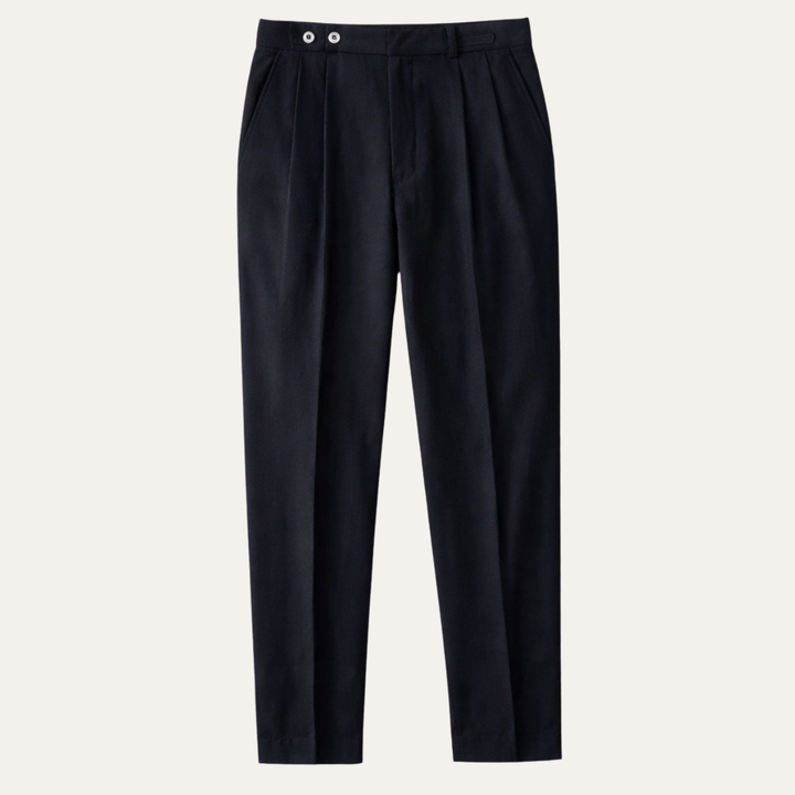 The Riccione Men’s Slim Fit High Waist Pleated Dress Pants