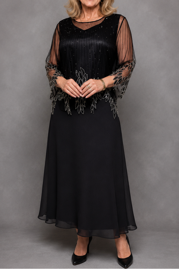 Anastasia | Beaded Evening Maxi Dress