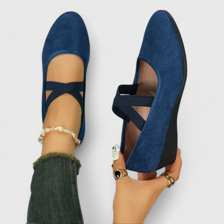 Nicoletta | Elegant Strap Slip-On Flats