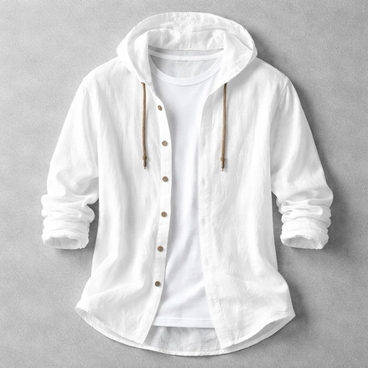 Brennan - Button-Up Hoodie Shirt