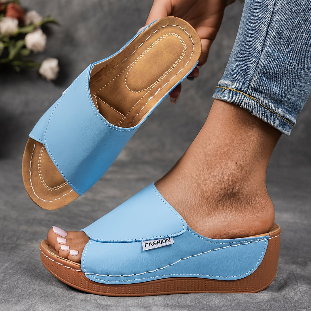 Shanna | Buckle-Strap Wedge Sandals