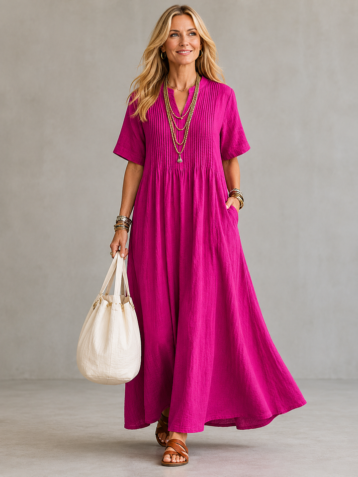 Zara | Flowing Pleated Maxi Dress