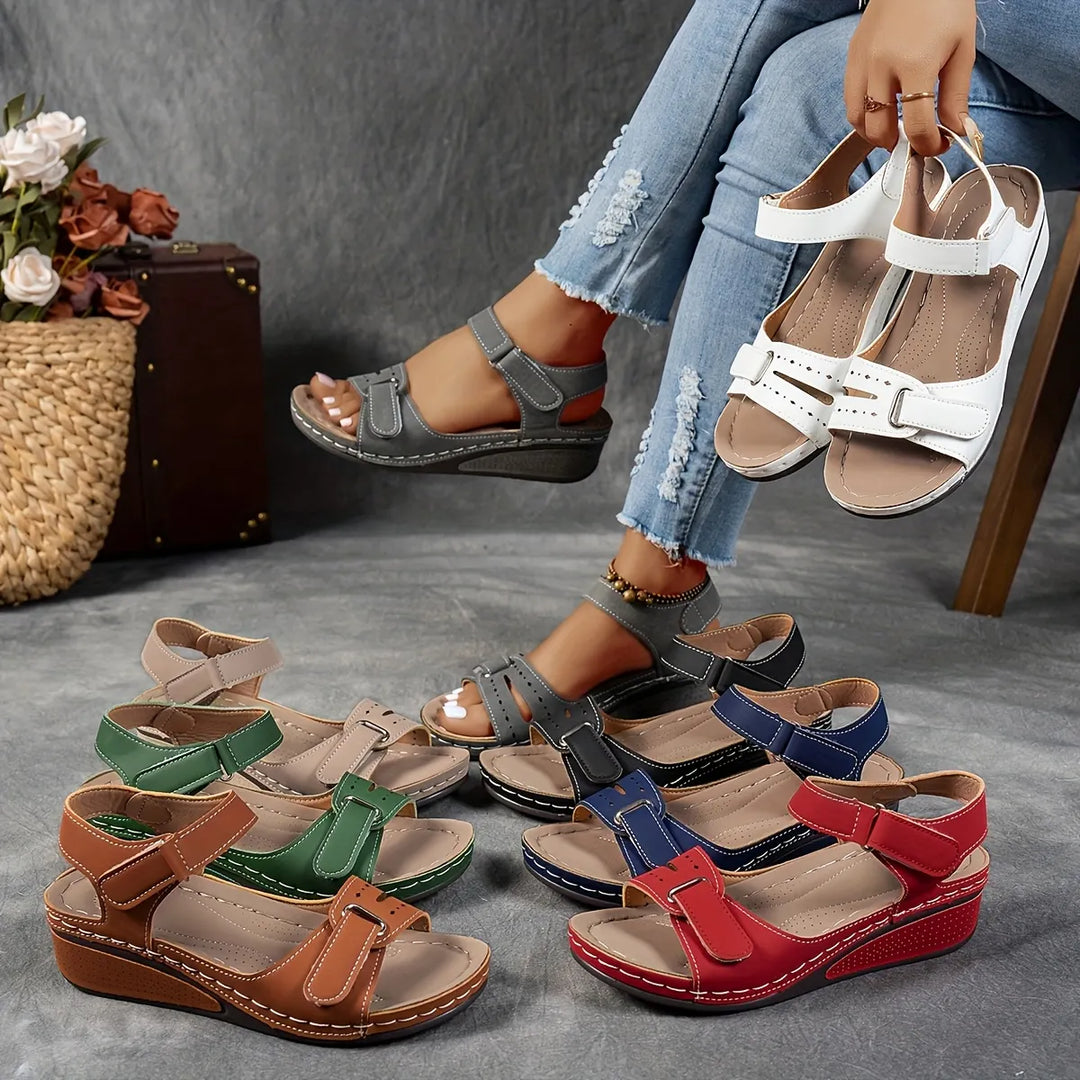 Isla | Wedge Sandals with Adjustable Straps