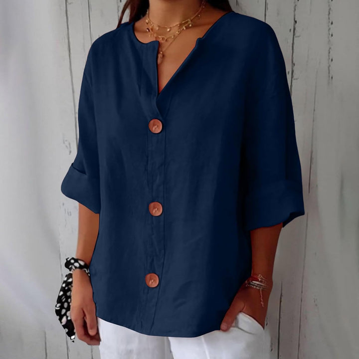 Jessica | Relaxed Button Front Blouse