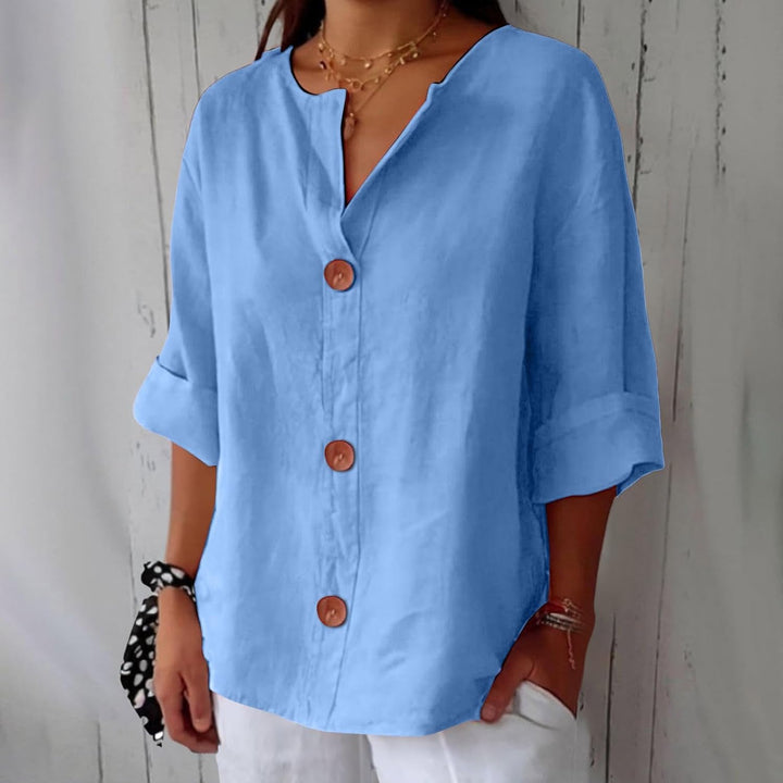 Jessica | Relaxed Button Front Blouse