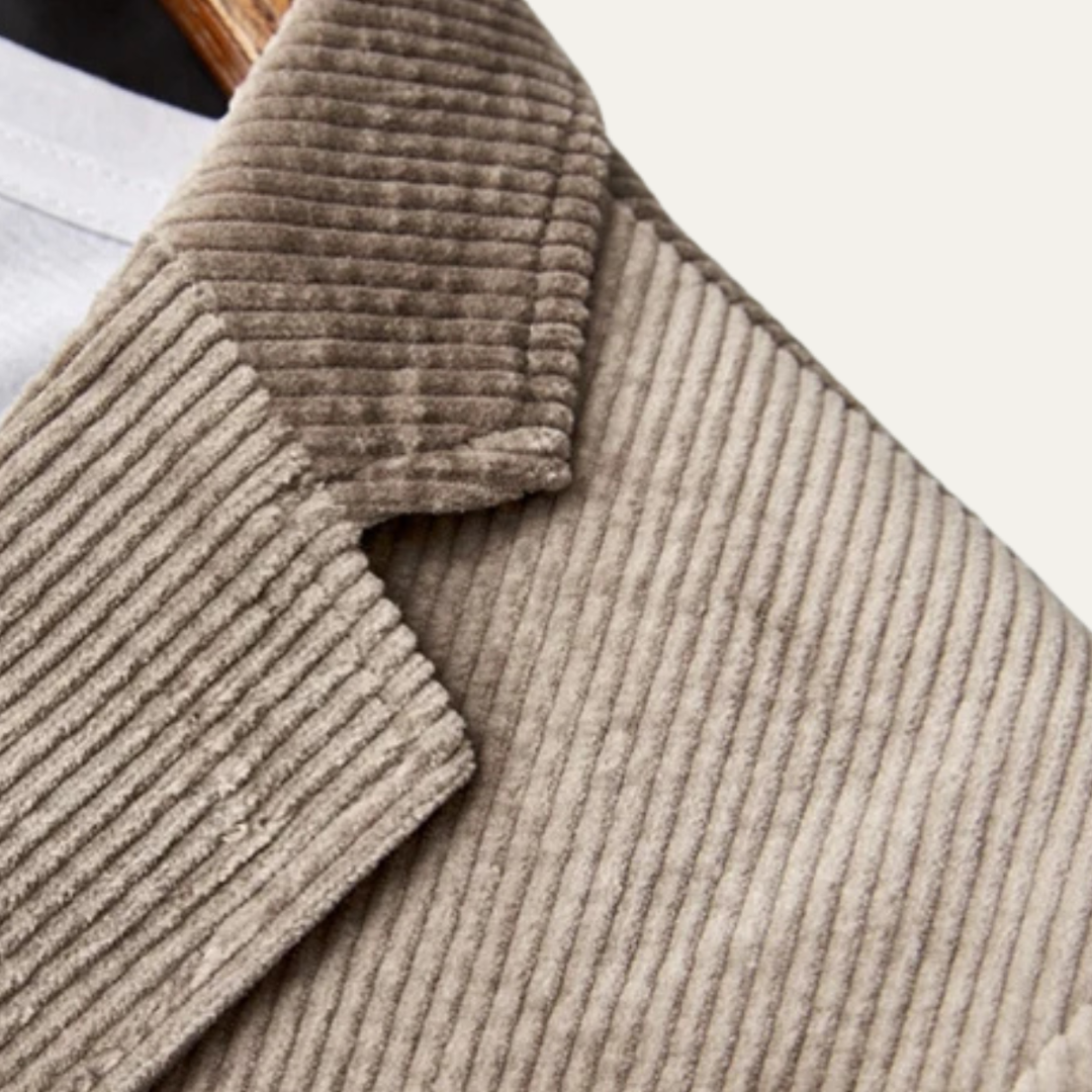 The Aldridge Men’s Corduroy Blazer – Winter Casual Cotton Suit