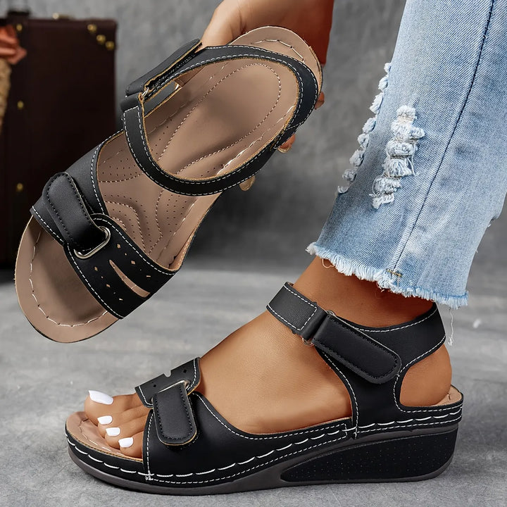 Isla | Wedge Sandals with Adjustable Straps