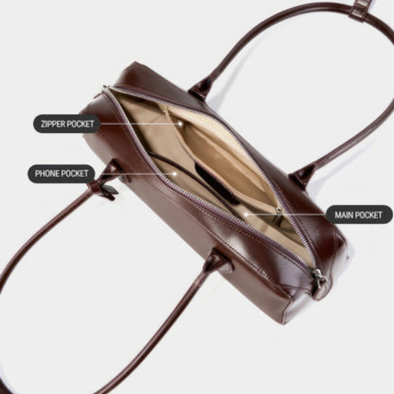 Chiara | Elongated Double-Zip Shoulder Bag