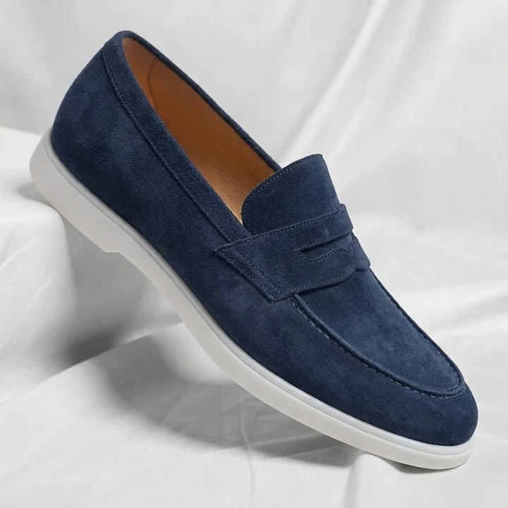 Fallon - Classic Suede Penny Loafers