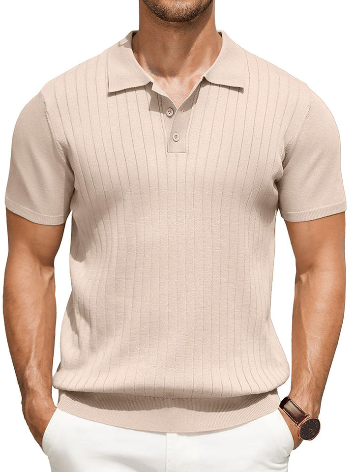 Dex - Casual Ribbed Knitted Polo