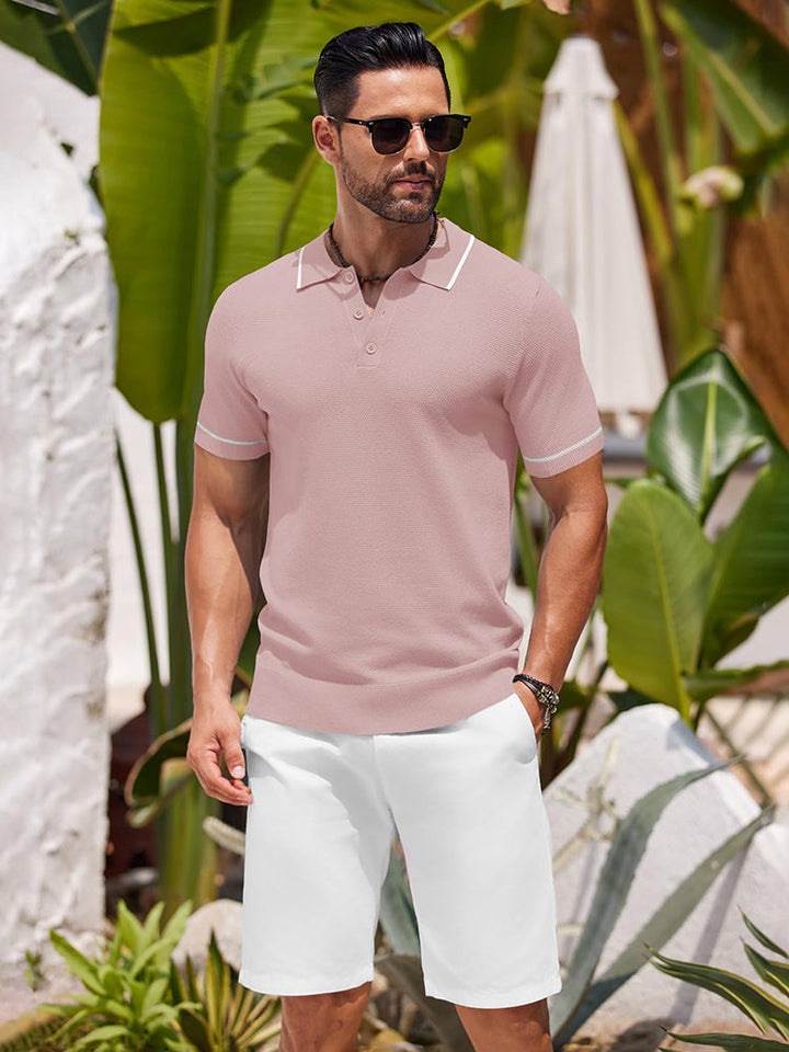 Math - Leisure Knit Golf Polo | By Julian & Claire Toronto