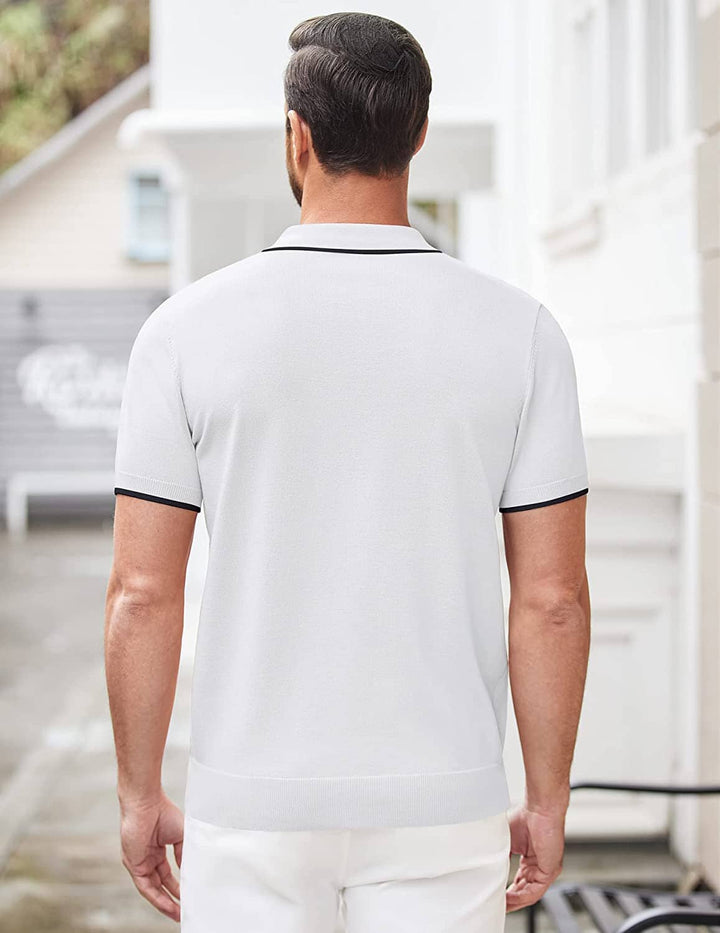 Miller - Modern Knit Zipper Polo