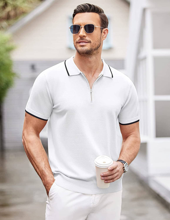 Miller - Modern Knit Zipper Polo