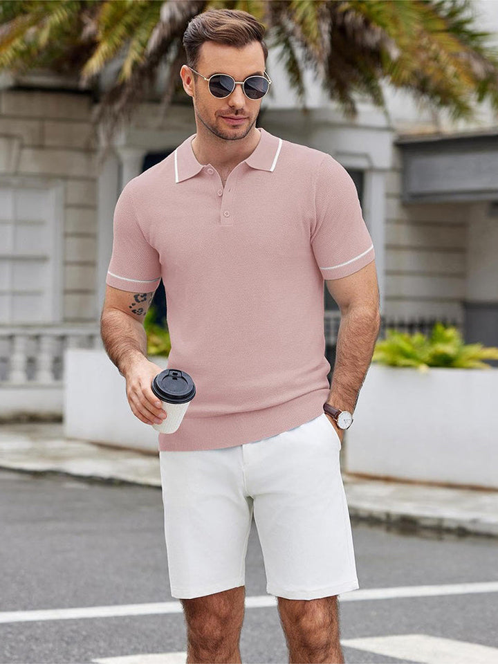 Math - Leisure Knit Golf Polo | By Julian & Claire Toronto