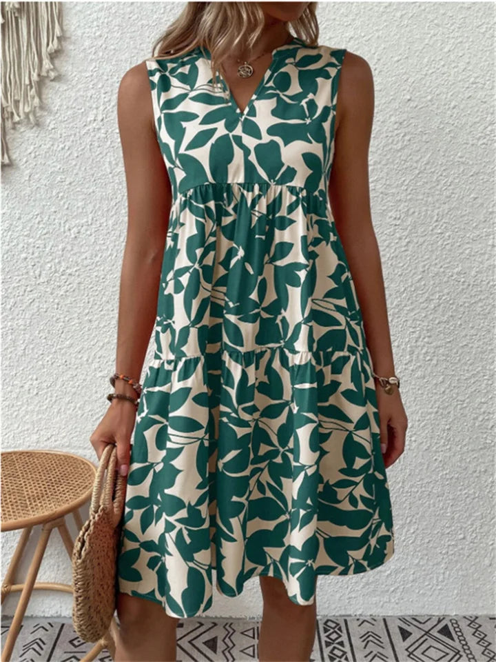 Tasha | Elegant Sleeveless Swing Dress
