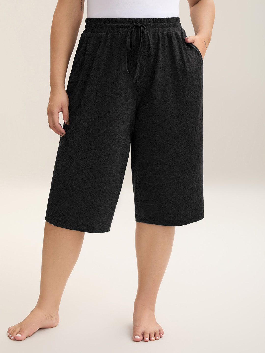 Patty | Drawstring Cropped Lounge Pants