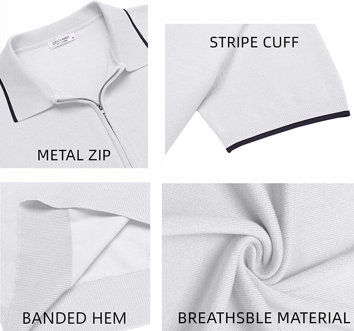Miller - Modern Knit Zipper Polo