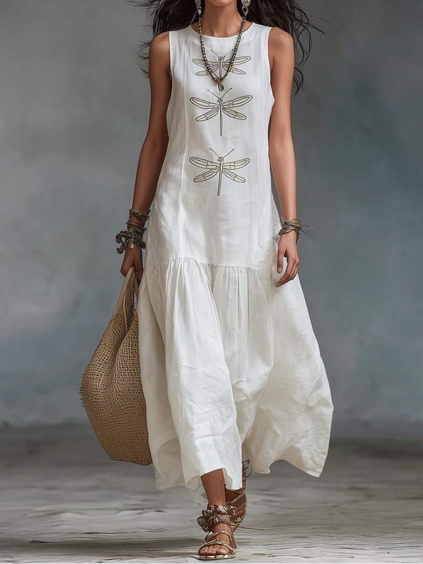 Geneva | Sleeveless Flowing Maxi Dress