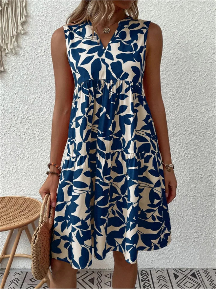 Tasha | Elegant Sleeveless Swing Dress