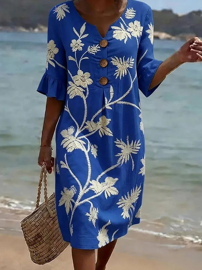 Ciara | Floral Relaxed Midi Dress